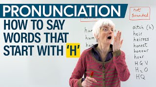 How to say words that begin with ‘H’ Pronunciation Practice [upl. by Ahseihs]