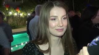 Eurovision 2019  Interview Blanche at the Belgian embassy in Tel Aviv [upl. by Atnoed]