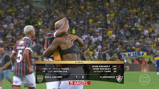 APITO FINAL  ENTREGA DA TAÇA  GOLS FLUMINENSE 2X1 BOCA JUNIORS FINAL DA LIBERTADORES 2023 GLOBO [upl. by Yliab429]