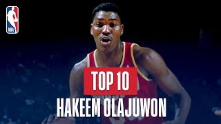 Top 10 Plays of Hakeem Olajuwons Career [upl. by Welton72]