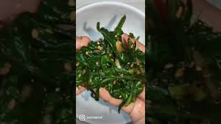 Korean Spinach Banchan  Segumchi Namul  Vegan recipe shorts korean vegan healthy nofat [upl. by Marna133]