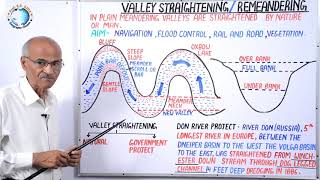 VALLEY STRAIGHTENING  REMEANDERING  By SS Ojha Sir [upl. by Attenra65]