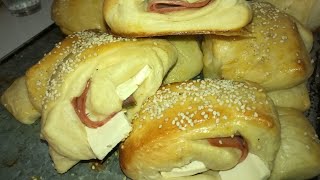 Rollitos De queso crema y jamón panadería desde casa fácil y rápido ganancia al máximo [upl. by Nahor]