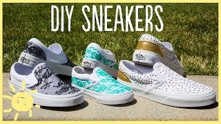 DIY  Lace Sneakers Cute and Easy [upl. by Oicirtap132]