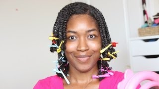 Braid Out Plaits On Natural Hair Part 1 [upl. by Nahtanoy]