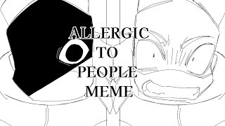 allergic to people animation memeROTTMNT donnieampleo lazy [upl. by Ibbison]