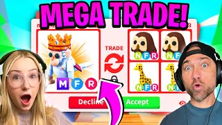 We Trade the ALL NEW MEGA ROYAL CAPUCHIN MONKEY in Adopt ME Roblox [upl. by Laubin817]