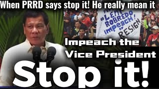 Pres Rody Duterte then shut all impeachment complaints against Her VP Robredo [upl. by Anuahc]