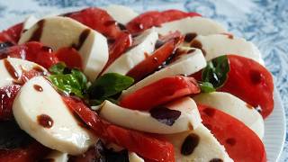 Caprese Salad I Mediterranean Diet I Easy Recipe [upl. by Retsae]