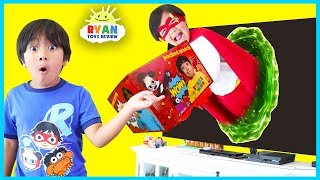 Ryans World Giant Surprise Toys Delivery from Superhero Ryan Red Titian [upl. by Olim]