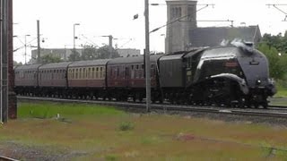 The Cathedrals Express At Darlington amp York  LNER A4 Pacifics Nos 60009 and 4464  17th June 2013 [upl. by Lovato]