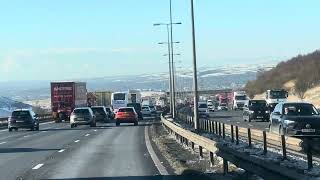 England Highest Motorway M62  Driving M62 [upl. by Sabah]