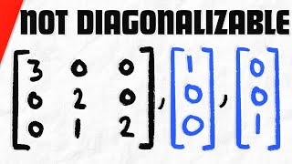 Show a Triangular Matrix isnt Diagonalizable  Linear Algebra Exercises [upl. by Lingwood35]