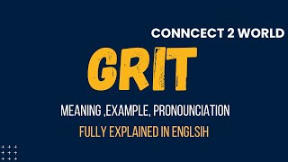 What Does grit Means  Meanings And Definitions With grit in ENGLISH [upl. by Babita]