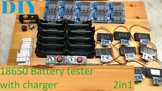 DIY Tester ogniw 18650 z ładowarką 2w1 [upl. by Broddy]