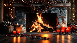 Relax with the Crackling Sound of Burning Logs in a Cozy Winter Fireplace 4K [upl. by Aisiat]