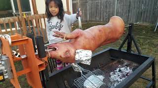 DIY Roasting Machine Litson Baboy Filipino Style [upl. by Breana301]