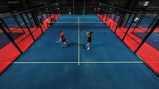 Padelmatch Hallvard amp Torbjørn vs Sivert amp Bernard sett 1 [upl. by Atnoled]