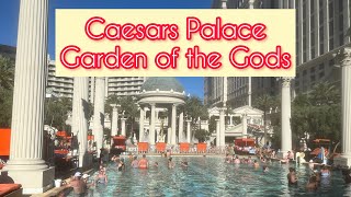 Caesars Palace Pools The Garden of the Gods Las Vegas [upl. by Yonah]