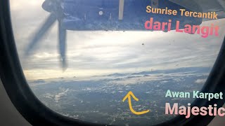 Flight MASwings ATR 72500 Kuching to Mukah route  March 2022  GoPro Hero 10 Black  Awesome View [upl. by Kriss]