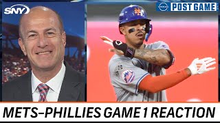 Gary Cohen and Mets Post Game crew react to New Yorks NLDS Game 1 win over Phillies  SNY [upl. by Gardol]