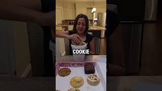 Nutella on Crumble Cookies shortsfeed viralvideos viralshort funny food foodie crumblreview [upl. by Auqenwahs]