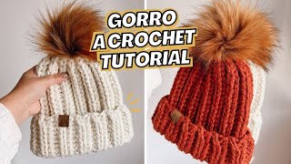 Gorro Paine tejido a Crochet – Tutorial  Daniis Ways [upl. by Namrak78]