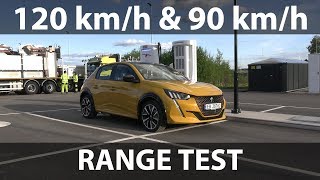 Peugeot e208 GT range test [upl. by Gilligan]