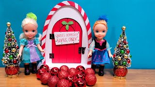 Christmas supplies  Elsa amp Anna toddlers are shopping  Barbie dolls [upl. by Ydac403]