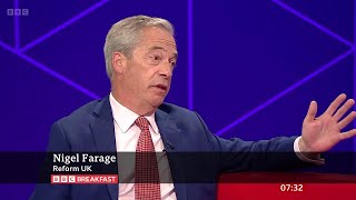 Nigel Farage Reform UK On BBC Breakfast 14062024 [upl. by Ajam627]