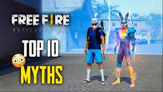 Top 10 Mythbusters in FREEFIRE Battleground  FREEFIRE Myths 291 [upl. by Odeen]