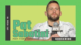 Pat Sabatini says he had to become ‘uncomfortable’ to grow the fighter he is today [upl. by Ordnas]