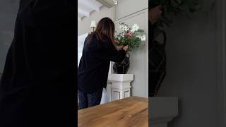 Faux Flower Arrangement  Style With Me [upl. by Aihsemot]