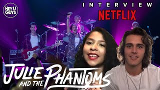 Charlie Gillespie amp Madison Reyes on Netflixs new High School musical drama Julie and the Phantoms [upl. by Htabmas]