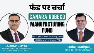 Know everything about Canara Robeco Manufacturing Fund NFO [upl. by Devlen]