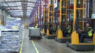 Christmas timelapse Tesco Daventry grocery distribution centre [upl. by Eninaej]