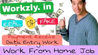 Workzly Real ok Fake Review  Data Entry Job Work From Home  Workzly Website Review 2024 [upl. by Hintze953]