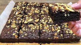 FUDGY amp SOFT CHEWY BROWNIES  Best amp Yummy Brownie Recipe [upl. by Berkman]