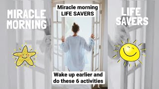 MIRACLE MORNING LIFE SAVERS in 15 SECONDS [upl. by Mas]