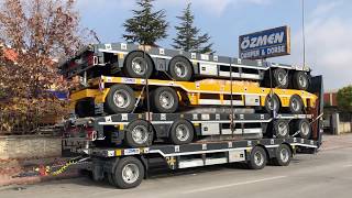 3 and 4 Axle Turntable Drawbar  Döner Tablalı Römork 1  OZMEN DAMPER TRAILER [upl. by Limoli]