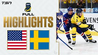 USA vs Sweden FULL HIGHLIGHTS  2024 World Junior Championship Gold Medal Game [upl. by Ladonna827]