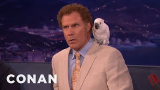 Dont Ask Will Ferrell About Professor Feathers  CONAN on TBS [upl. by Myrt]