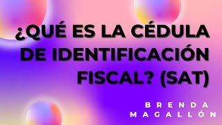 Cómo obtener la cedula fiscal sin salir de casa [upl. by Toth]