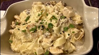 Fettuccine Alfredo  Lezzetli ve Yapımı Kolay İtalyan Makarnası Cookwithme stayhome [upl. by Dimphia]