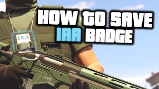 GTA Online How to Save The IAA Badge And Use It On Any Outfit [upl. by Ranger]