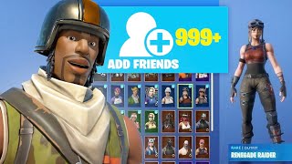 I Accepted EVERY Friend Request then showed my 20000 Fortnite Account Gone Wrong [upl. by Akena828]