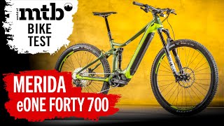 Merida eOneForty 700 E Mountainbike Test I Merida E Bike für Tour und Trail im Test I Shimano EP8 [upl. by Dannye]