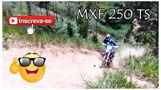 MXF 250 TS SUBINDO FORTE NO MORRO DO DESAFIO  MXF 2 TEMPO NO MORRO [upl. by Conrade]