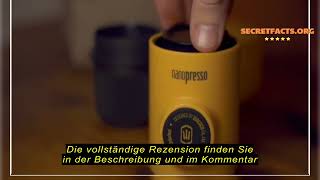 Produktbewertung WACACO Nanopresso Tragbare Espressomaschine UpgradeVersion von Minipresso 18 Ba [upl. by Rebmac]