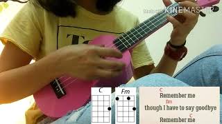 Remember me coco easy ukelele chords [upl. by Analrahc76]